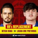 Rajasthan Royals Pick Lhuan-dre Pretorius for Injured Nitish Rana – Try Cricmatch365 & Download the Cricmatch App Now