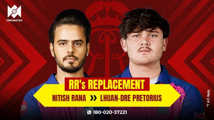 Rajasthan Royals Pick Lhuan-dre Pretorius for Injured Nitish Rana
